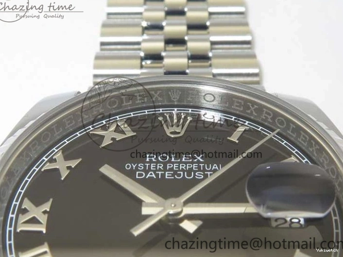 Dial Bracelet Markers Edition SH3135 116234 Roman on Black DateJust SS Jubilee 1:1 36 904L Steel Best ARF V3 0117